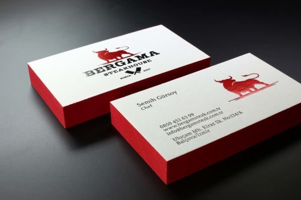 Bergama - Fantazi Beyaz Kağıt - Renkli Baskı - Dubleks Sıvama - Kenar Boyama