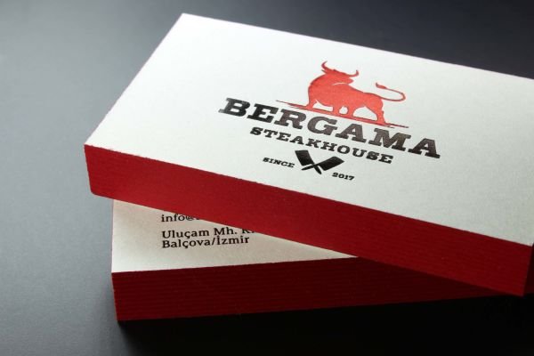 Bergama - Fantazi Beyaz Kağıt - Renkli Baskı - Dubleks Sıvama - Kenar Boyama