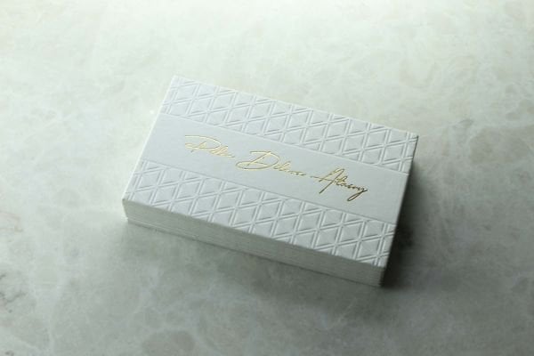 Fantazi Beyaz Kağıt - Yaldız Baskı + Ezme Baskı - Dublek Sıvama - Pelin Dilara Atasoy