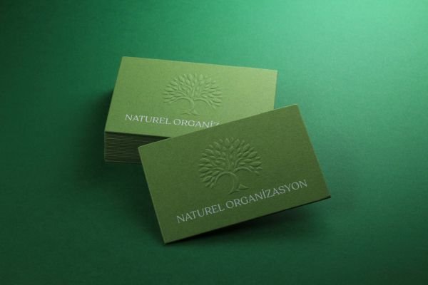 Fantazi Yeşil Kağıt - Yaldız Baskı - Kabartma - Dubleks Sıvama - Naturel Organizasyon