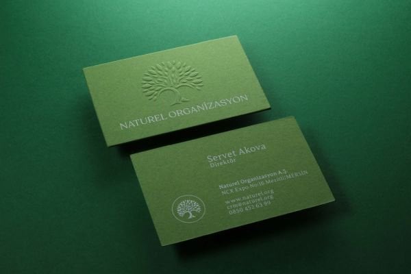 Fantazi Yeşil Kağıt - Yaldız Baskı - Kabartma - Dubleks Sıvama - Naturel Organizasyon
