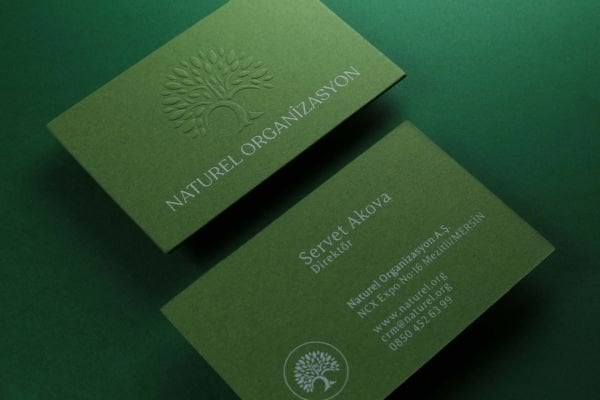 Fantazi Yeşil Kağıt - Yaldız Baskı - Kabartma - Dubleks Sıvama - Naturel Organizasyon