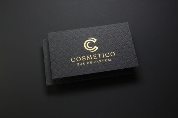 Fantazi Siyah Kağıt - Yaldız Baskı - Cosmetico + Ezme Baskı - Dubleks Sıvama - Cosmetico