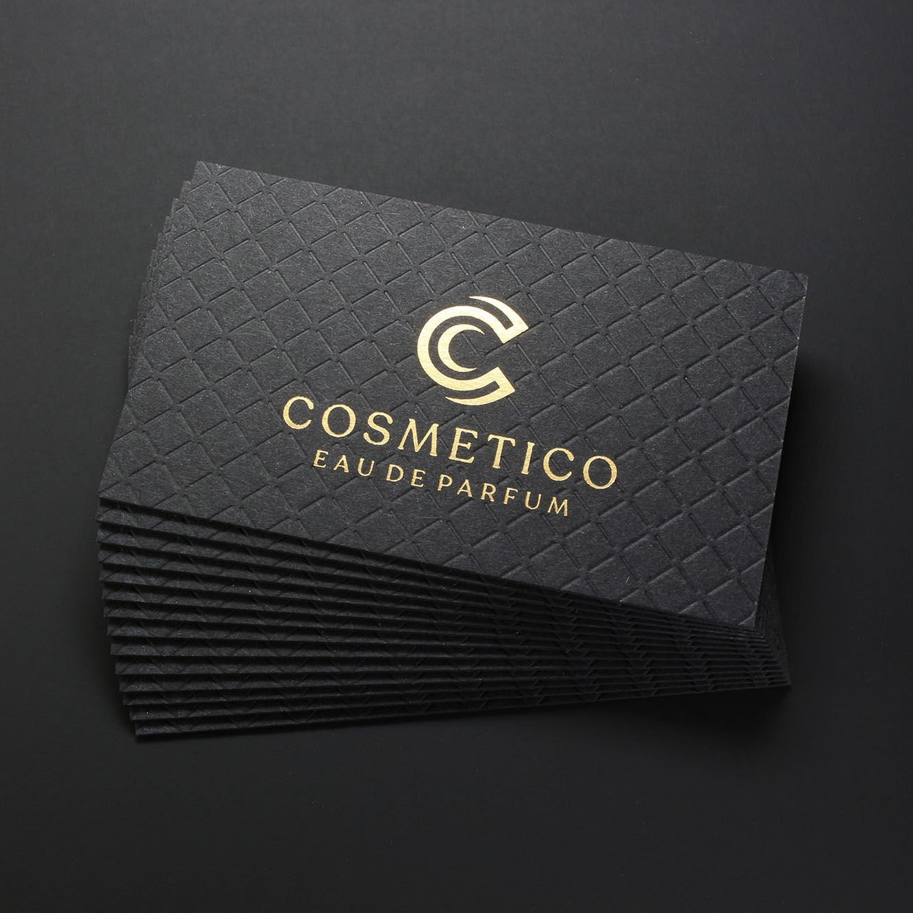Fantazi Siyah Kağıt - Yaldız Baskı - Cosmetico + Ezme Baskı - Dubleks Sıvama - Cosmetico