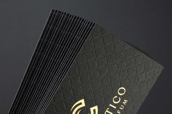Fantazi Siyah Kağıt - Yaldız Baskı - Cosmetico + Ezme Baskı - Dubleks Sıvama - Cosmetico