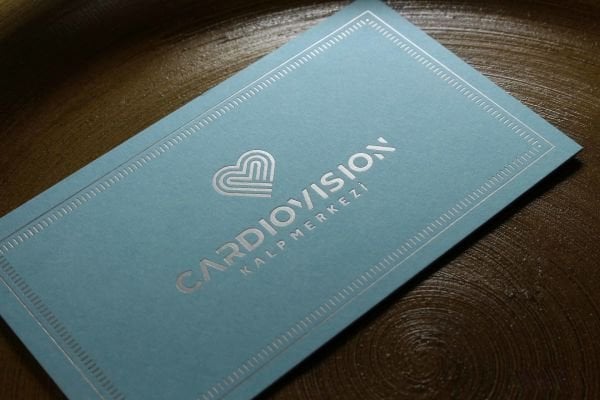 Fantazi Açık Mavi Kağıt - Yaldız Baskı - Dubleks Sıvama - Cardiovision