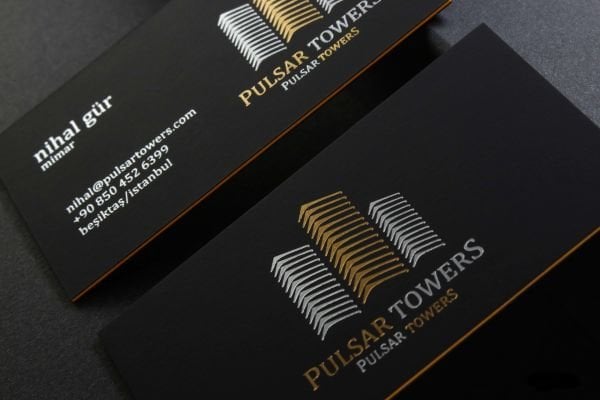 Süet Siyah Fantazi Kağıt - Yaldız Baskı - Tripleks Sıvama - Pulsar Towers