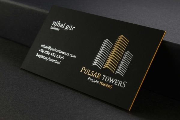 Süet Siyah Fantazi Kağıt - Yaldız Baskı - Tripleks Sıvama - Pulsar Towers
