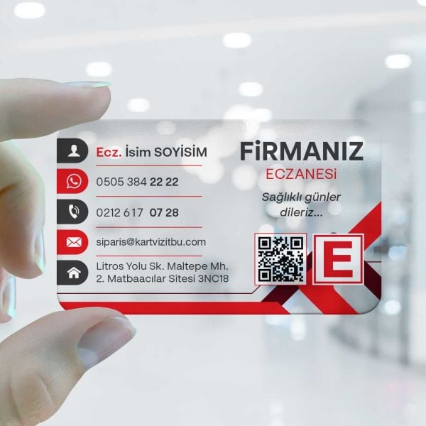 Eczane Şeffaf Kartvizit 0003