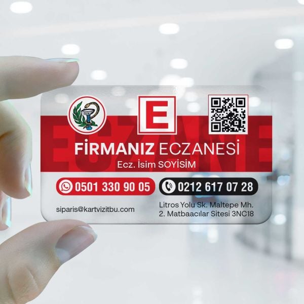 Eczane Şeffaf Kartvizit 0006