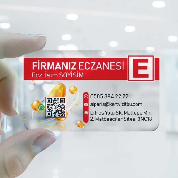 Eczane Şeffaf Kartvizit 0008