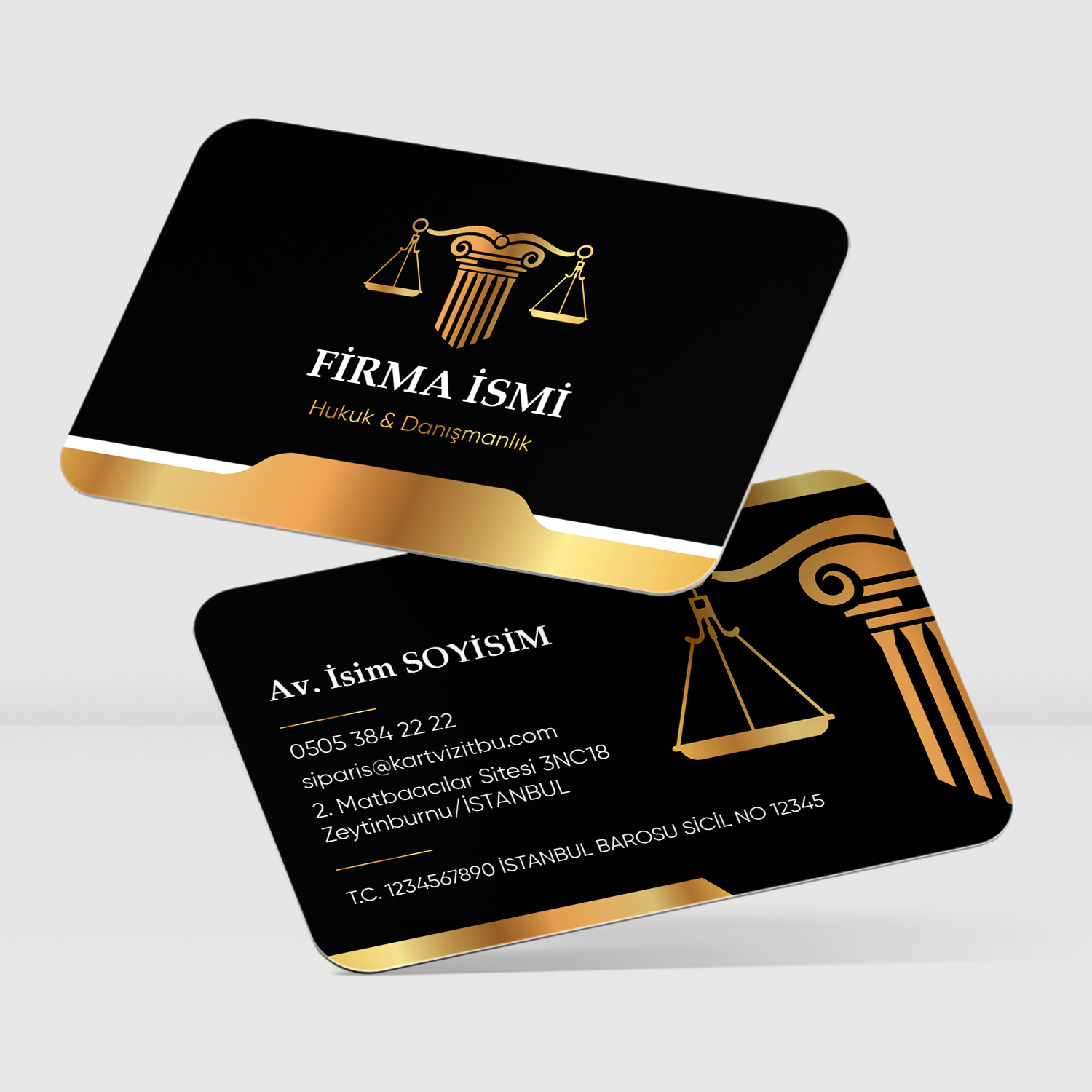 Avukat & Hukuk Bürosu Kartviziti 0006