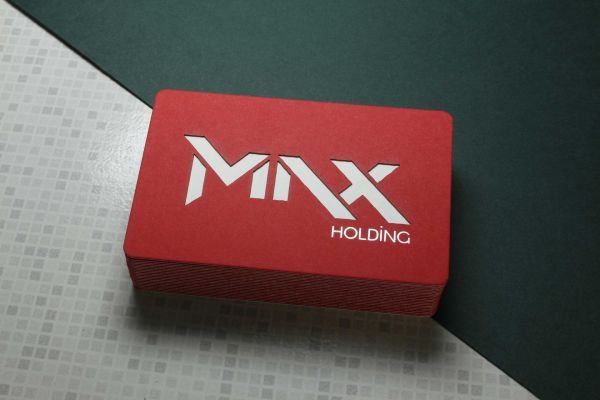 MNX Holding - Fantazi Kırmızı + Beyaz Kağıt - Yaldız + Renkli Baskı - Lazer Kesim - Dubleks Sıvama